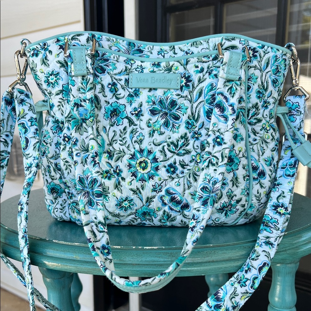 Vera Bradley Mini Glenna Crossbody in Cloud Vine